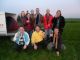 Met de ballonvaartpassagiers en de crew op de foto na de ballonvaart over de Alblasserwaard (Gorinchem naar Molenaarsgraaf)